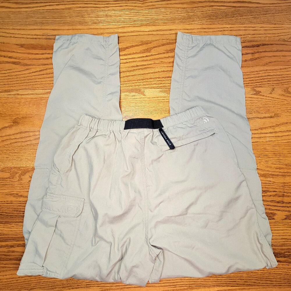 The North Face Cargo Pants Pockets Womens Large (26" Elastic Waist) Beige